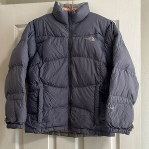 The North Face Slate/purple grey 550 Quilted Down Jacket